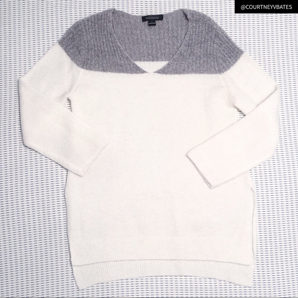 Sociology Color Block Sweater